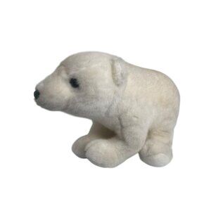 Vintage Applause 1988 Polar Bear Stuffed Animal White Toy Soft Furry 18 in